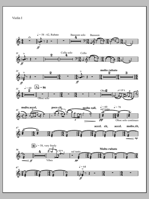 Mourning Sea - Violin