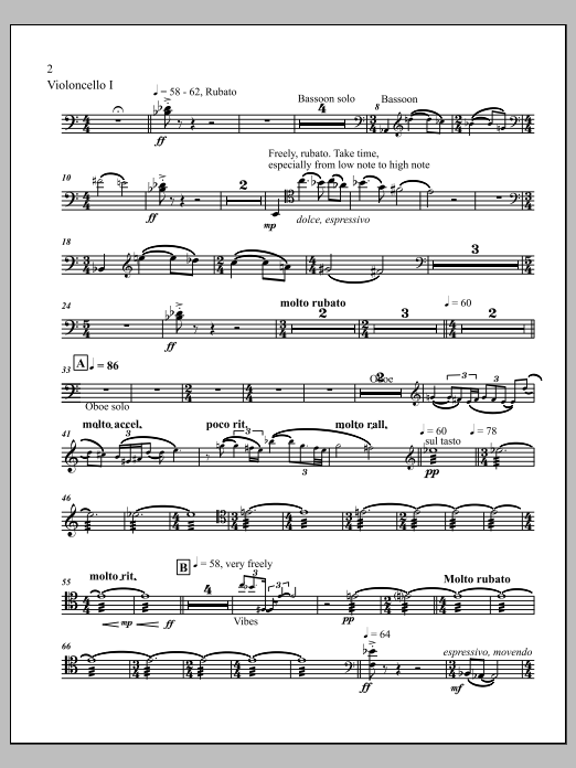 Mourning Sea - Violoncello