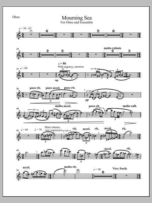 Mourning Sea - Oboe