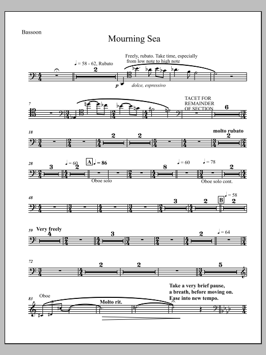 Mourning Sea - Bassoon