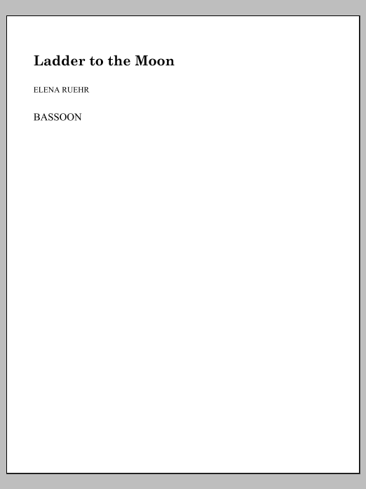 Ladder to the Moon - Bassoon