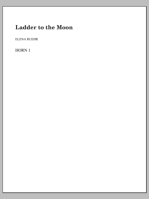 Ladder to the Moon - F Horn