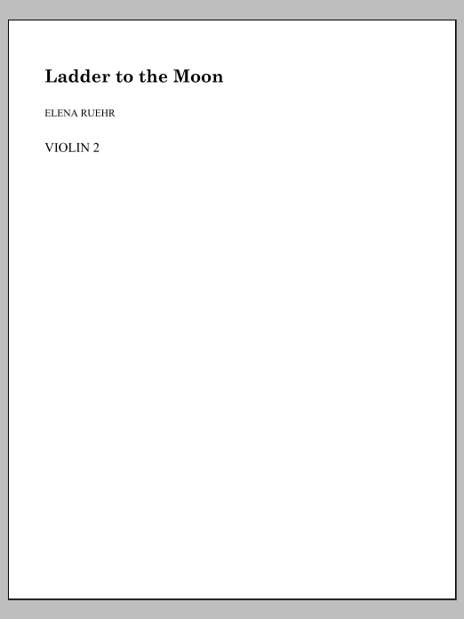 Ladder to the Moon - Violin