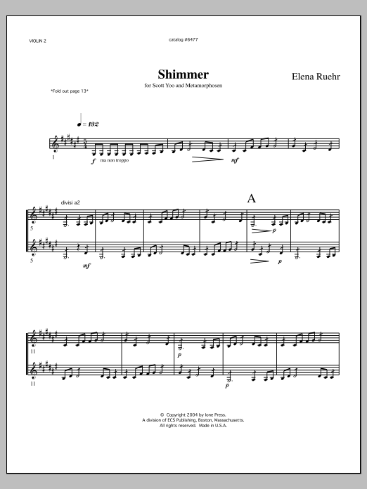 Shimmer - Violin