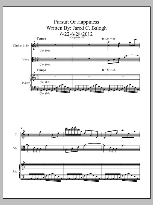 Pursuit Of Happiness: Jazz Ensemble Conductor Score & Parts