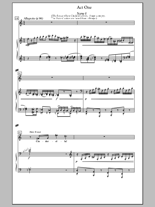 Cinderella and the Miracle Man - Full Score