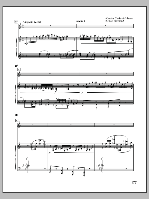 Cinderella and the Miracle Man - Full Score