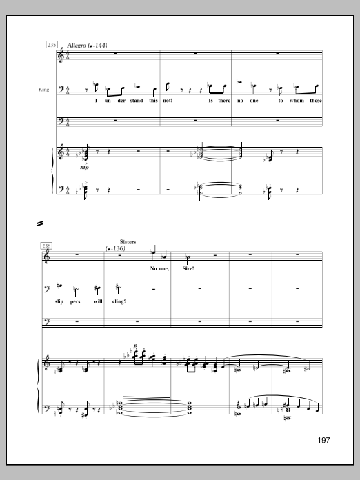 Cinderella and the Miracle Man - Full Score