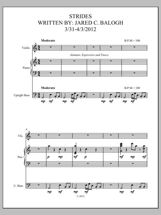 Strides: Jazz Ensemble Conductor Score & Parts