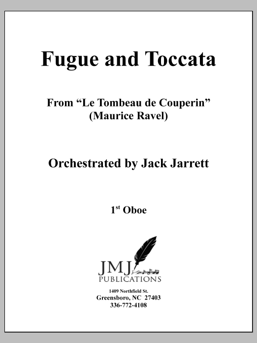 Fugue and Toccata, from "Le Tombeau de Couperin" (Ravel) - Oboe