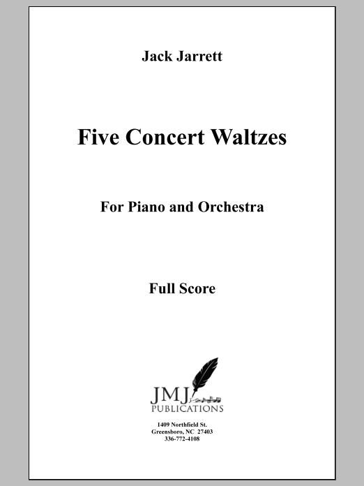 Five Concert Waltzes for Piano and Orchestra: String Orchestra Conductor Score & Parts