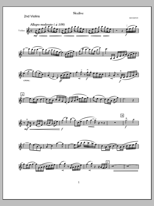 Skydive - Violin