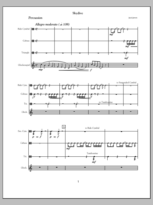Skydive - Percussion