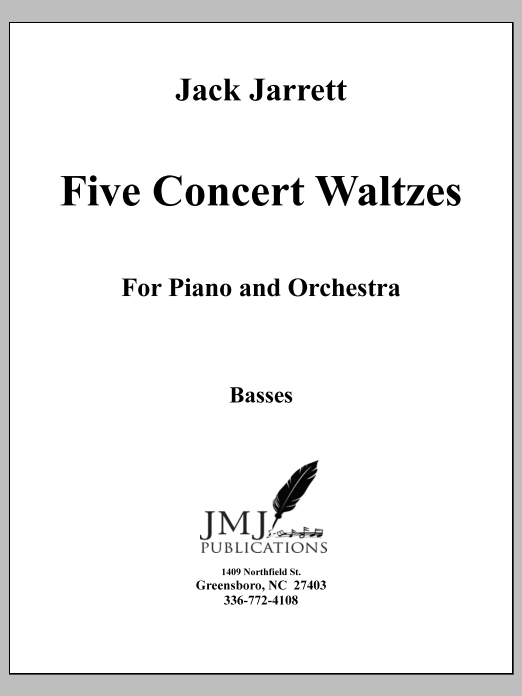 Five Concert Waltzes for Piano and Orchestra - Contrabass
