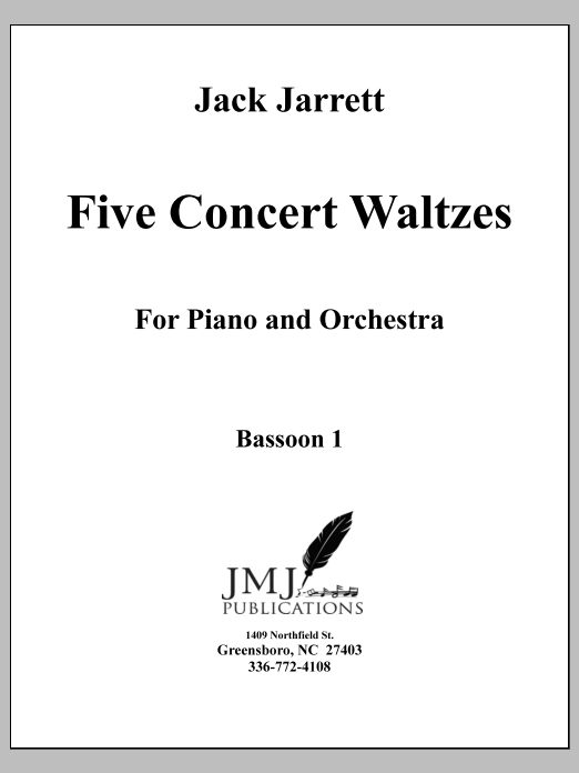 Five Concert Waltzes for Piano and Orchestra - Bassoon