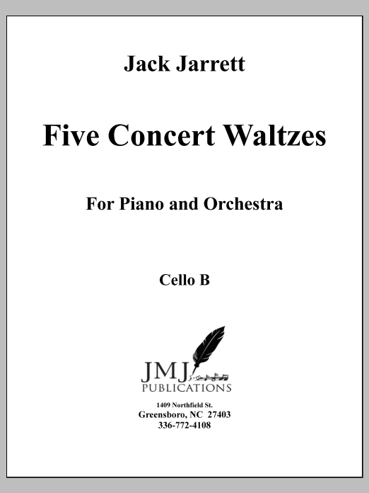 Five Concert Waltzes for Piano and Orchestra - Violoncello