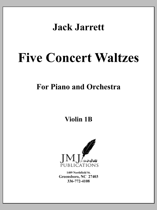 Five Concert Waltzes for Piano and Orchestra - Violin