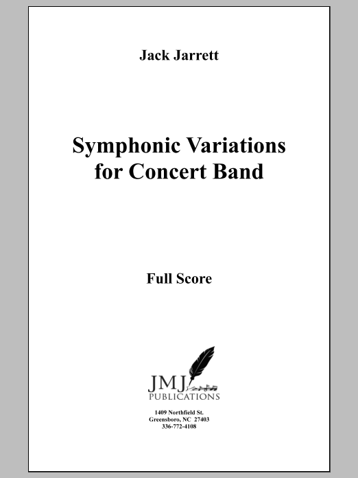Symphonic Variations for Concert Band: Concert Band Conductor Score & Parts