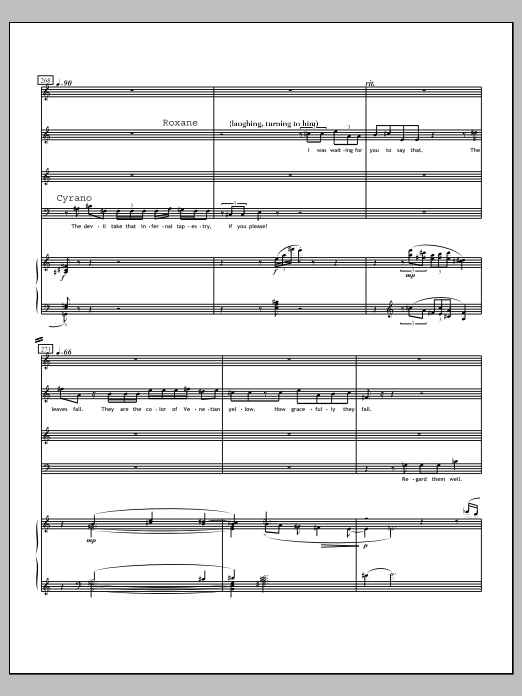 Cyrano de Bergerac, from Final Scene: Choral Octavo