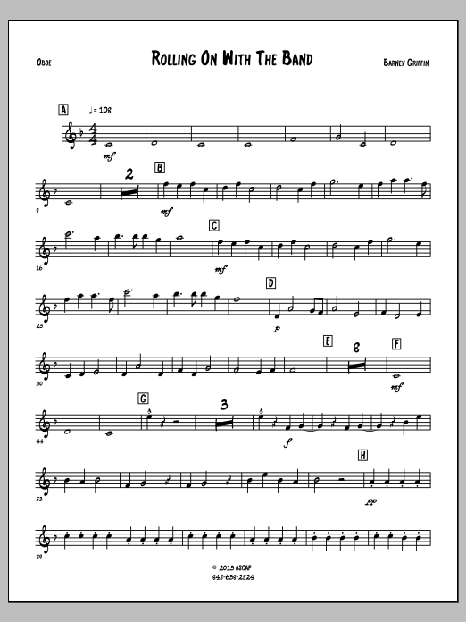 Rolling On With The Band - Oboe