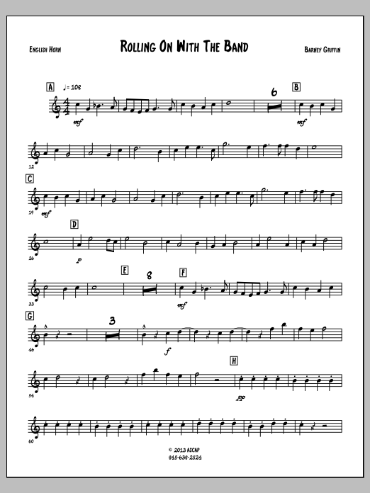 Rolling On With The Band - English Horn