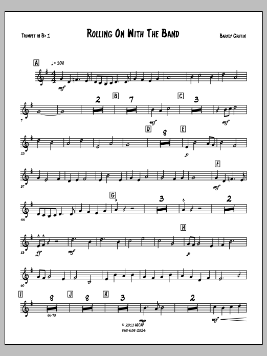 Rolling On With The Band - Trumpet