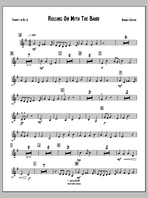 Rolling On With The Band - Trumpet