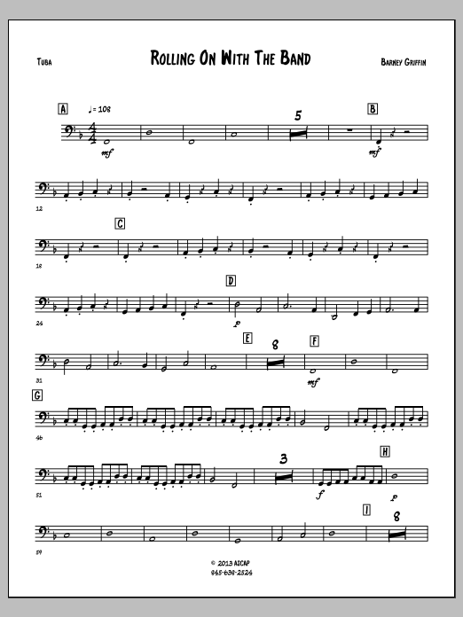 Rolling On With The Band - Tuba