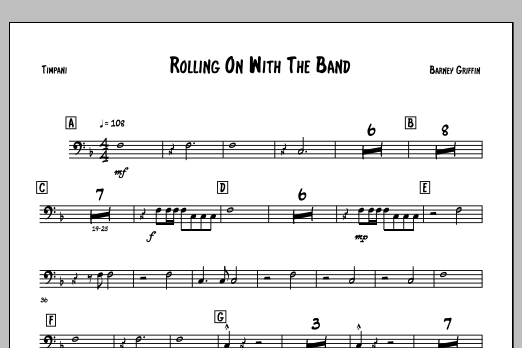 Rolling On With The Band - Timpani