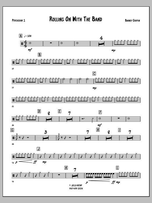Rolling On With The Band - Percussion