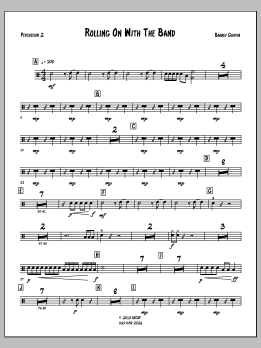 Rolling On With The Band - Percussion