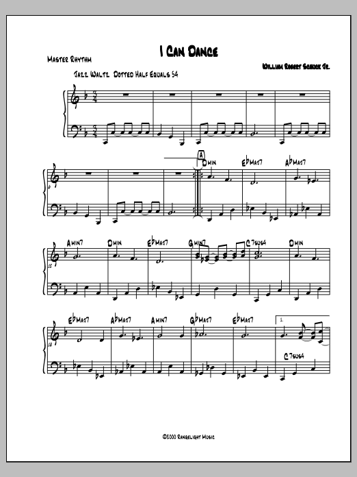 I Can Dance: Jazz Ensemble Conductor Score & Parts