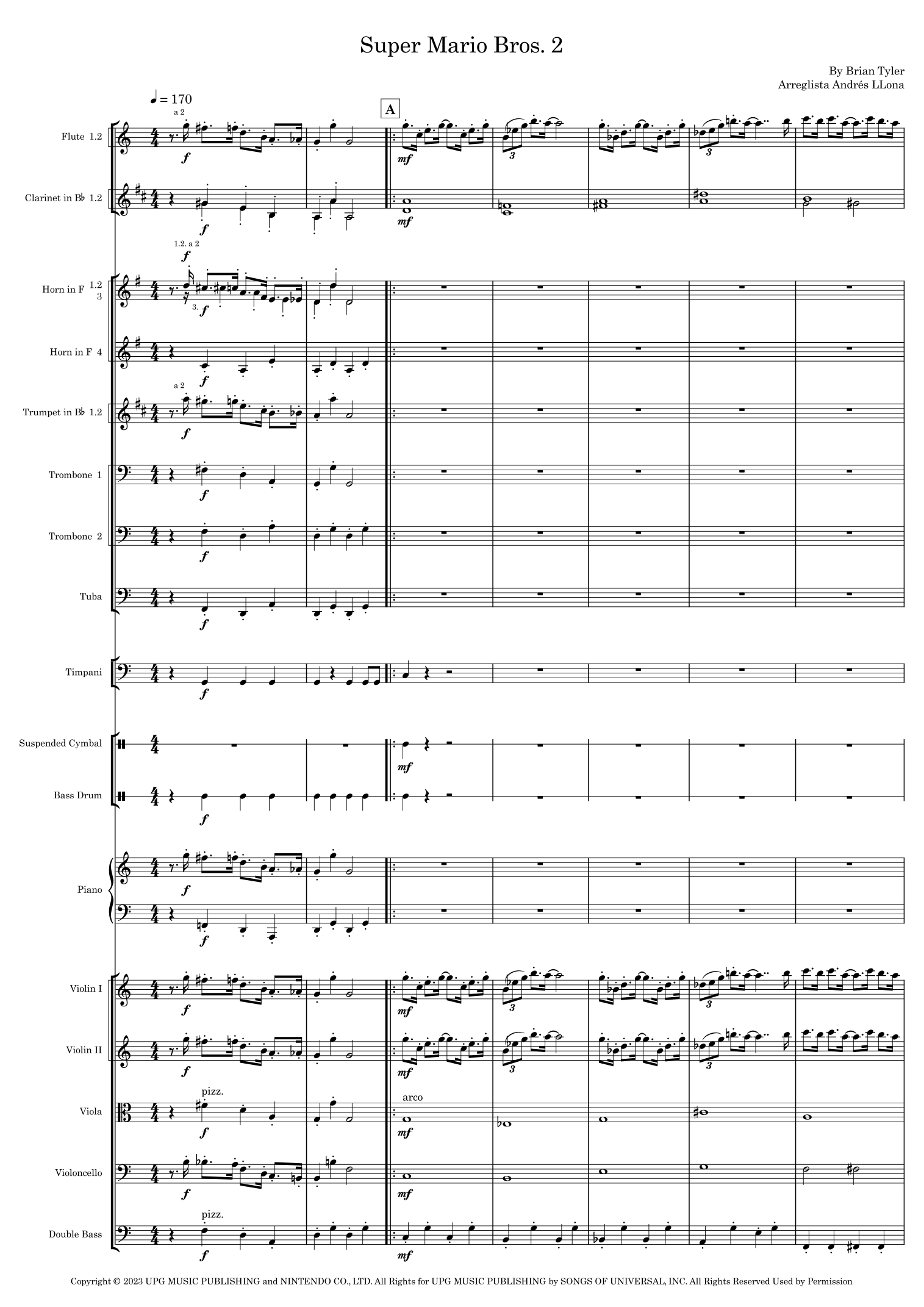 Super Mario Bros. Opus (arr. Andrés LLona) by Brian Tyler Full Orchestra (超级马里奥兄弟作品集 - 管弦乐团版) - 预览