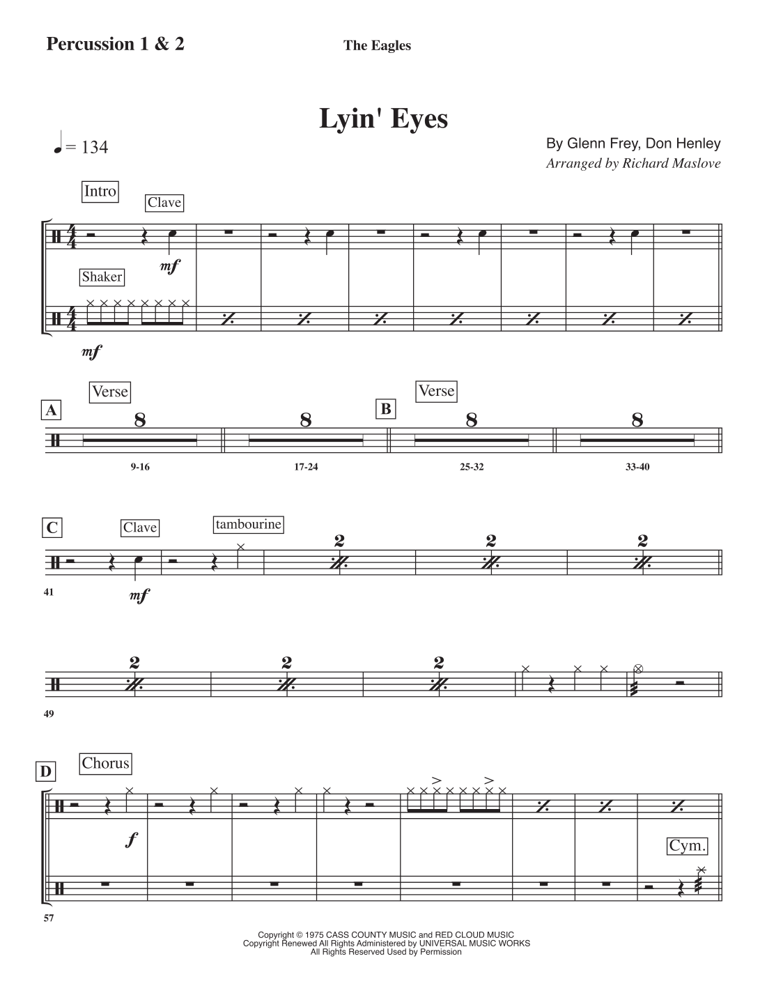 Lyin' Eyes (arr. Richard Maslove) by Eagles Full Orchestra