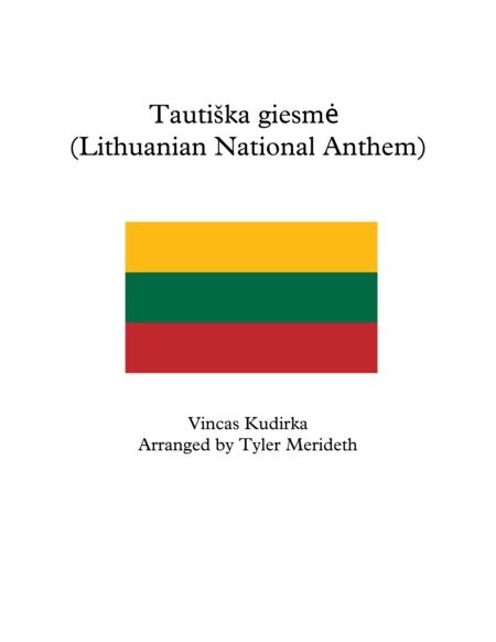 Tautiška giesme (Vincas Kudirka 作曲,Tyler Merideth 编曲) 全编制管弦乐团 - 预览