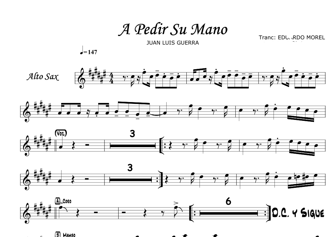 A pedir su mano (arr. Juan Luis Guerra) by Juan Luis Guerra Full Orchestra