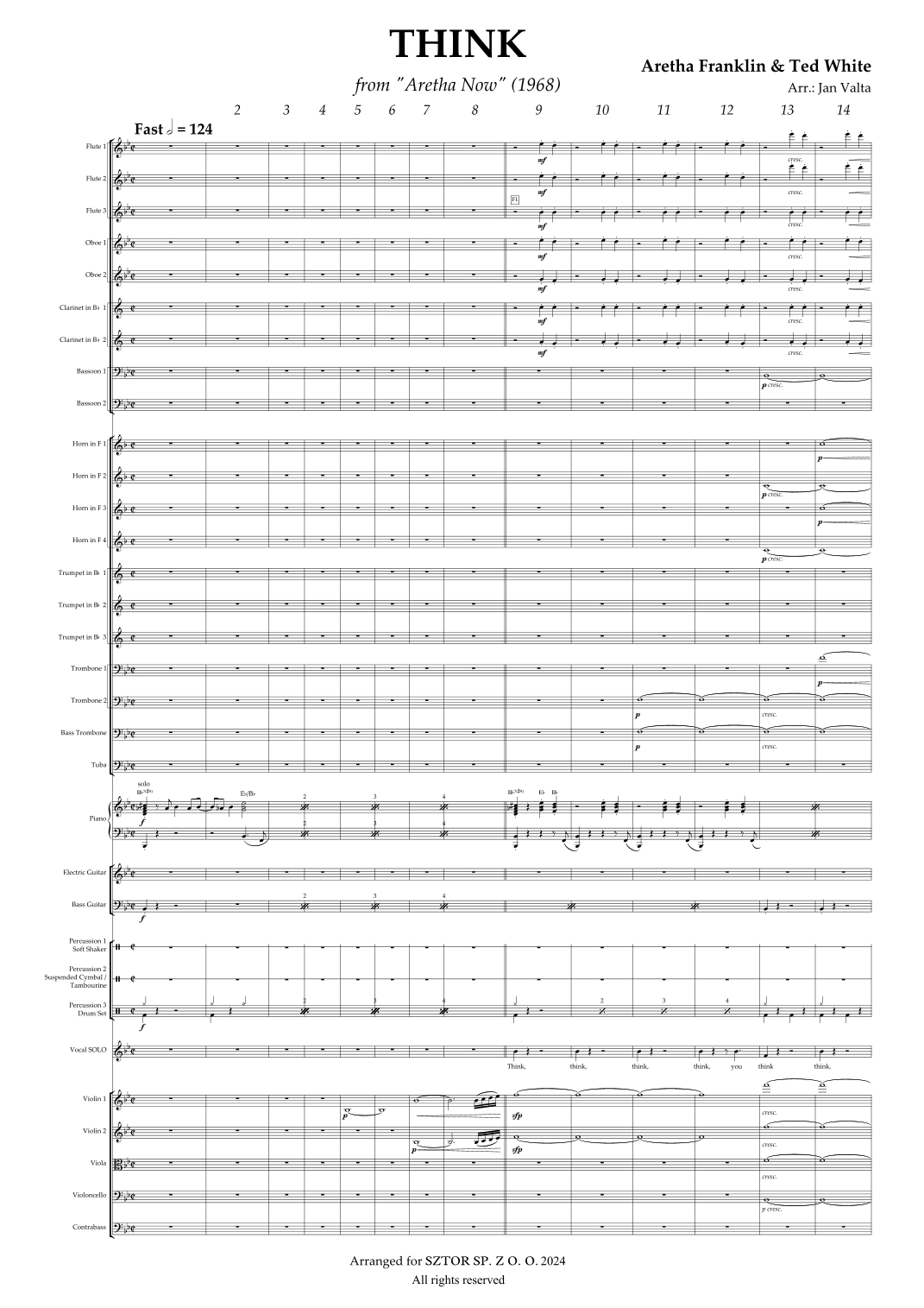 Think! 选自 Blues Brothers (arr. Jan Valta) by Aretha Franklin&Ted White 管弦乐团 - 预览