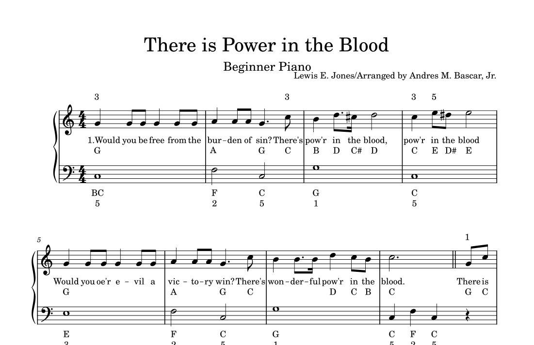 There is Power in the Blood in C Major (arr. Andres M. Bascar, Jr.) by ...