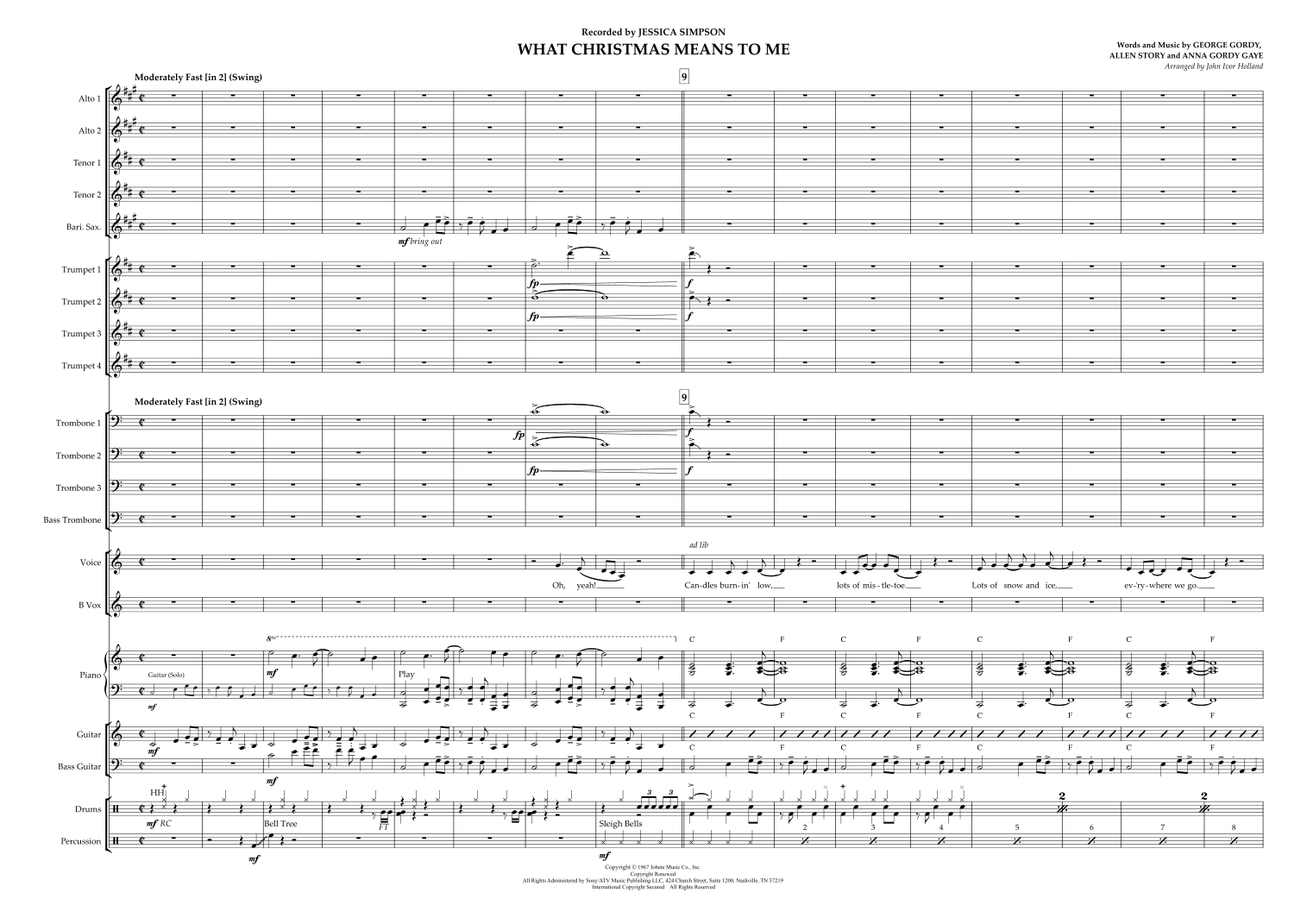 What Christmas Means To Me (arr. John Ivor Holland) by Anna Gordy Gaye ...