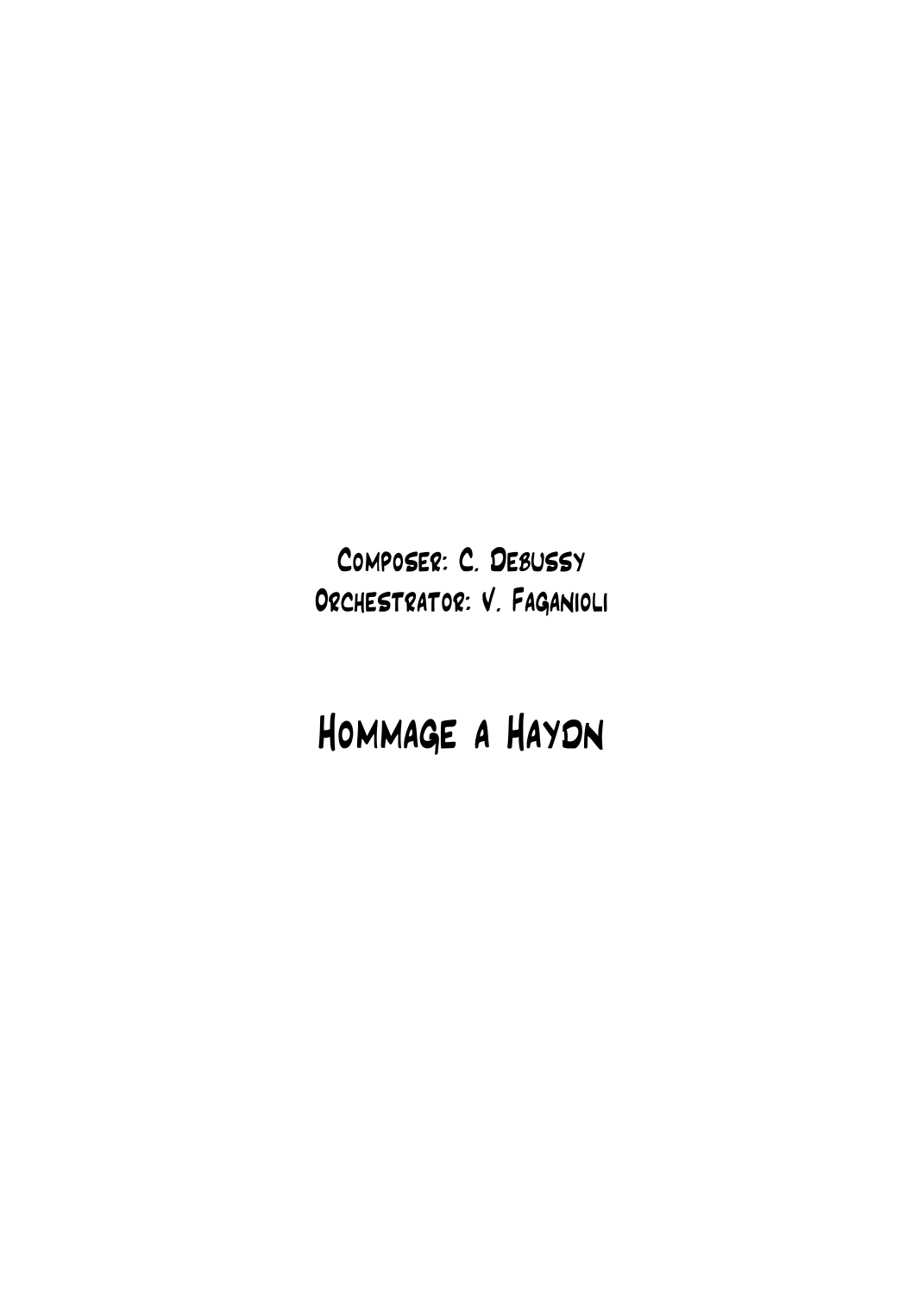 Hommage a Haydn (arr. Valdeci Faganioli) by Valdeci Faganioli 管弦乐团 - 预览