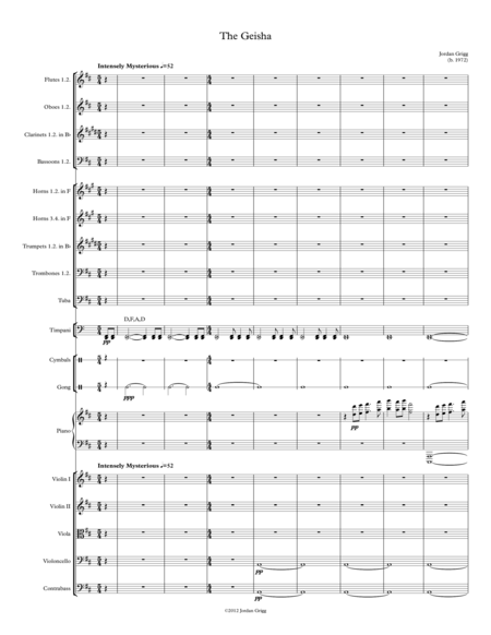 The Geisha by Jordan Grigg Full Orchestra (管弦乐团) - 预览