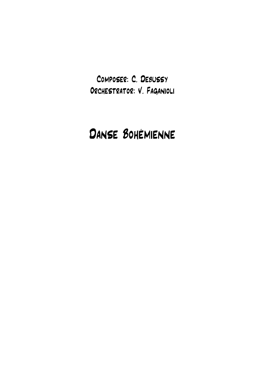 Danse Bohèmienne (arr. Valdeci Faganioli) by Valdeci Faganioli 管弦乐团 - 预览