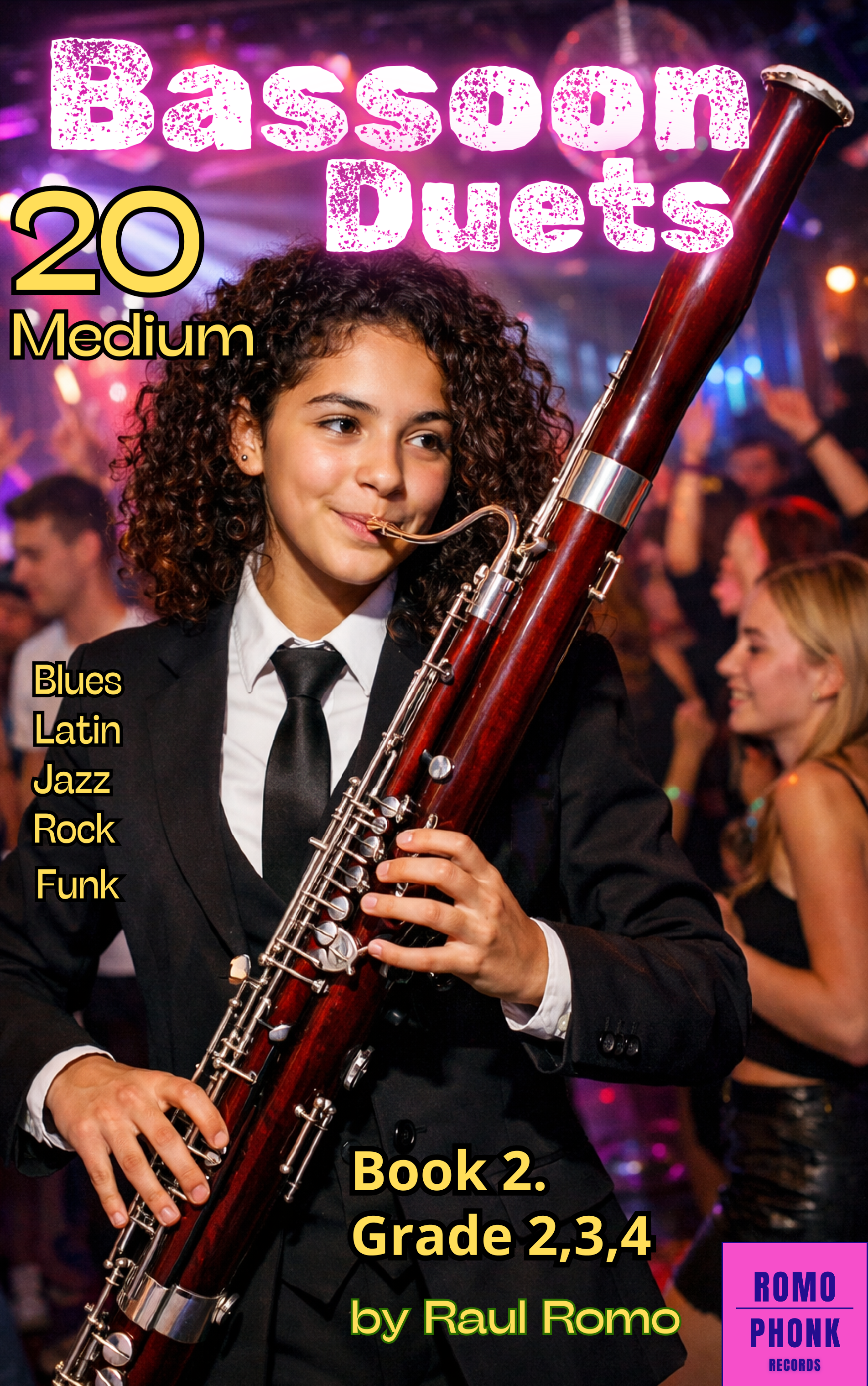 20 Bassoon Duets - ROCK, JAZZ, BLUES, LATIN, POP Grades 2,3,4 MEDIUM ...