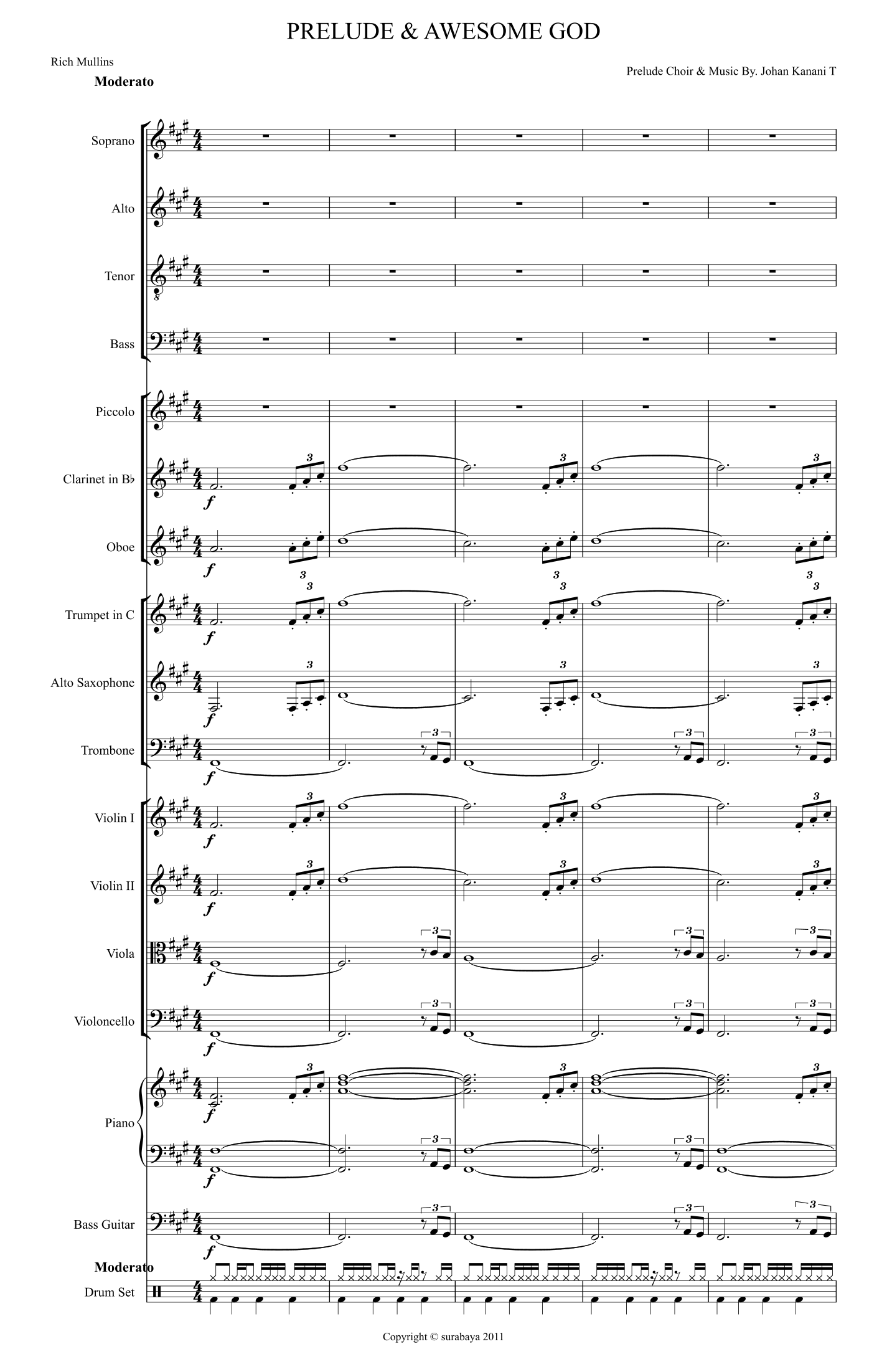 Prelude & Awesome God (arr. Johan K) by Rich Mullins 管弦乐团 - 预览