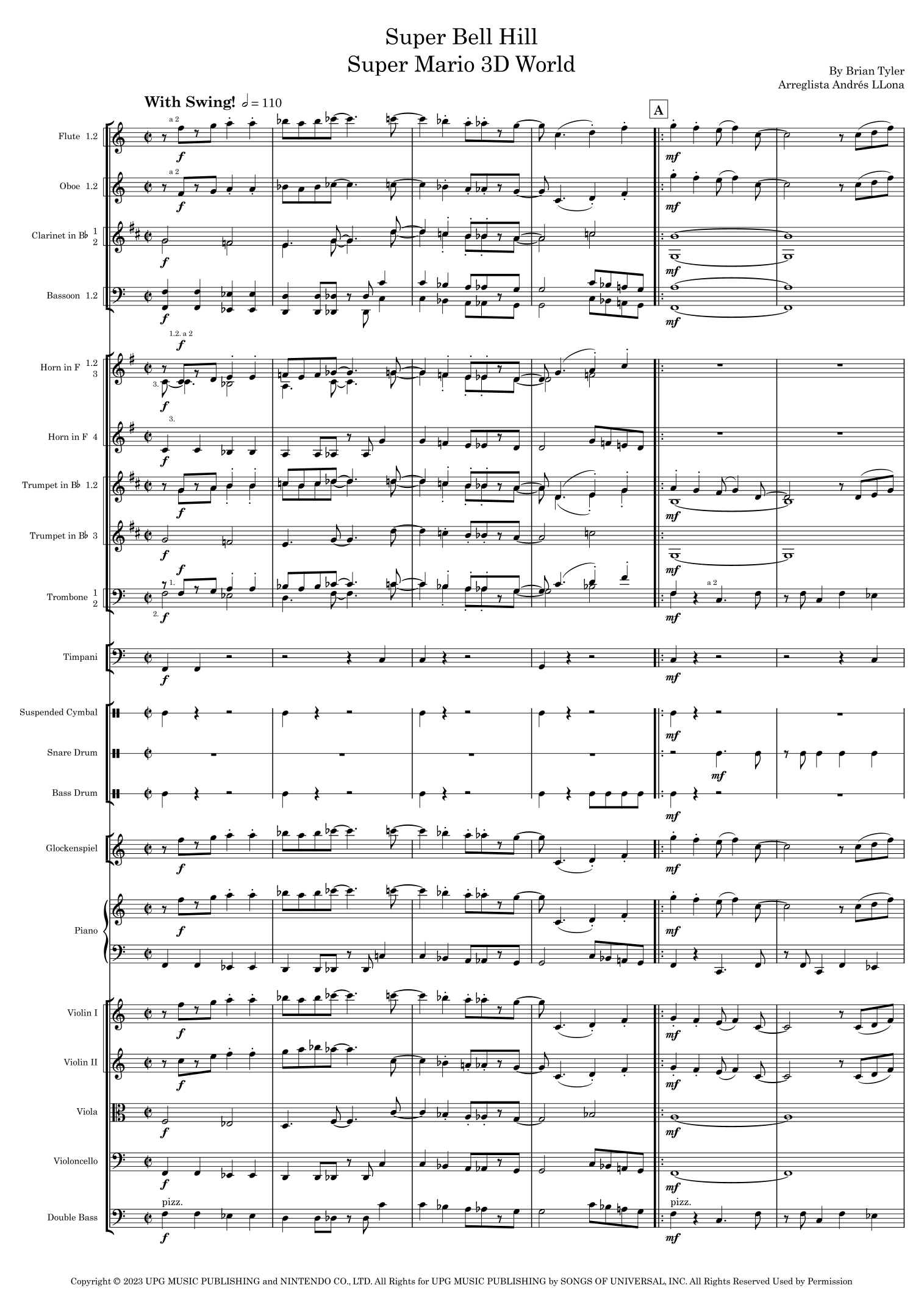 Super Mario Bros. Opus (arr. Andrés LLona) by Brian Tyler Full Orchestra
