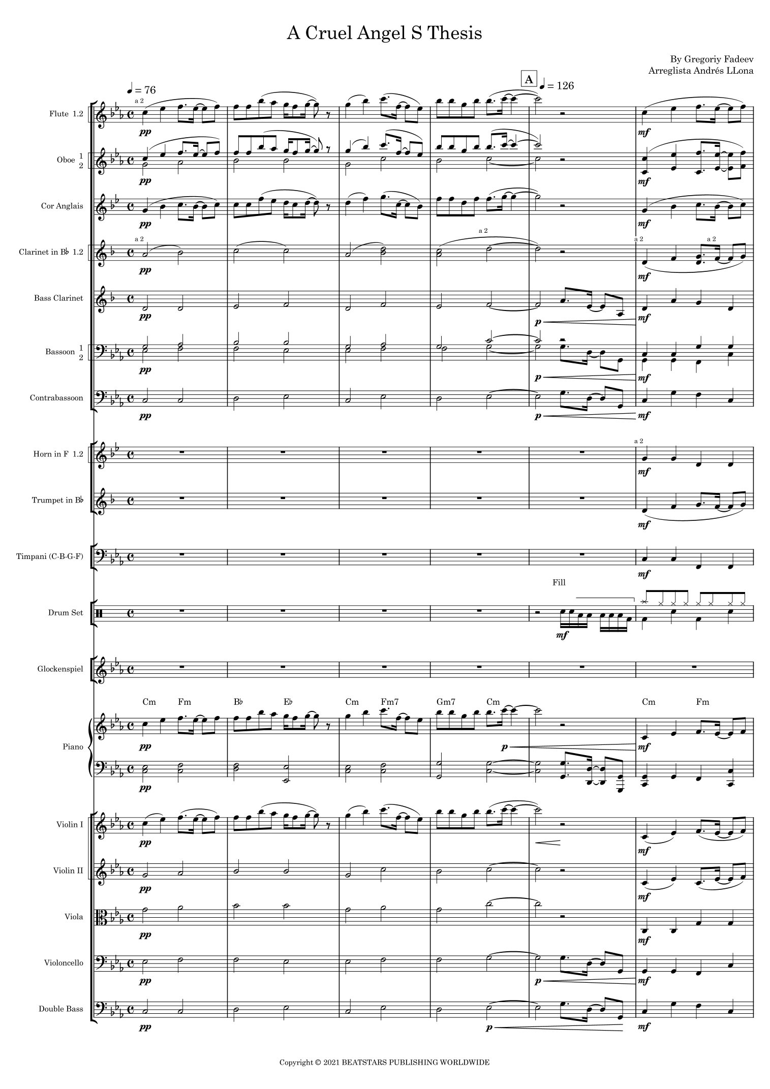 A Cruel Angel S Thesis 8 Bit (arr. Andrés LLona) by Bass Estrada 管弦乐团 - 预览