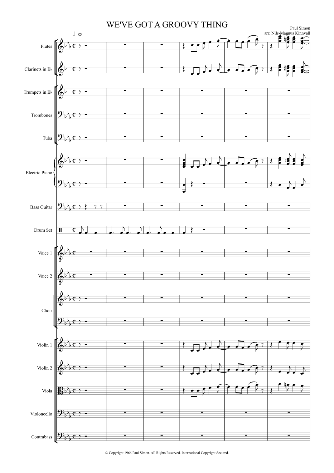 We've Got A Groovy Thing Goin' (arr. Nils-Magnus Kinnvall) by Paul Simon 管弦乐团 - 预览