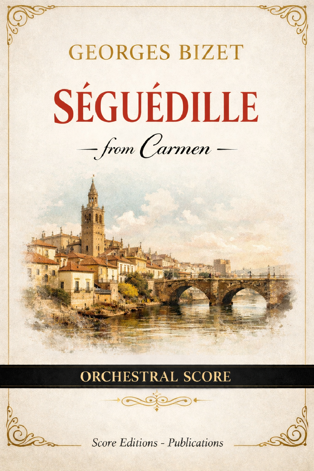 Séguedille (Bizet) from Carmen for Symphonic Orchestra (arr. Harry Walker) by Georges Bizet Full Orchestra(比才《卡门》塞吉迪亚舞曲,交响乐团,Harry Walker改编)- 预览