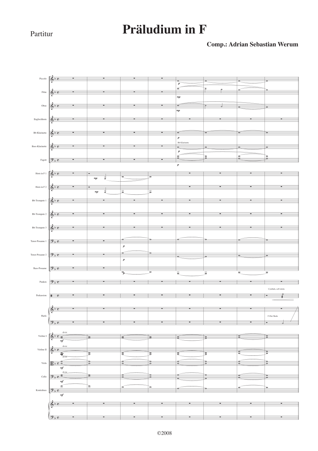 Prelude in F for Orchestra (F大调管弦乐前奏曲) - City of Prague Orchestra Full Orchestra - 预览