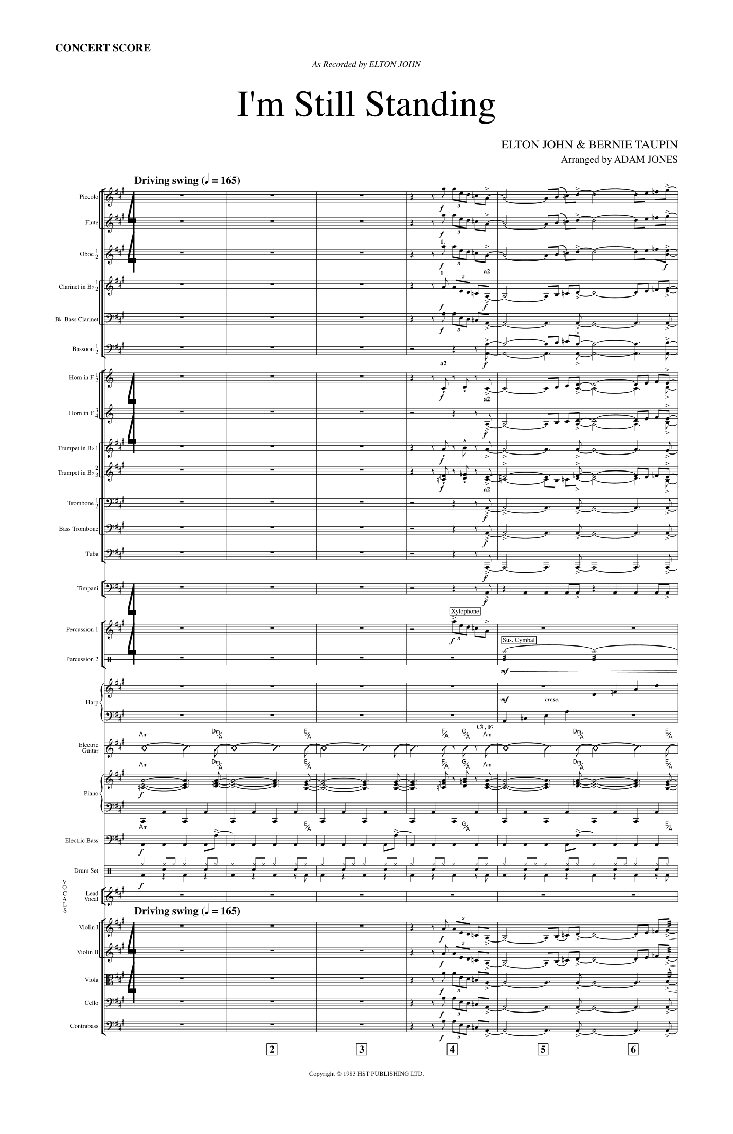 I'm Still Standing (arr. Adam Jones) by Elton John Full Orchestra